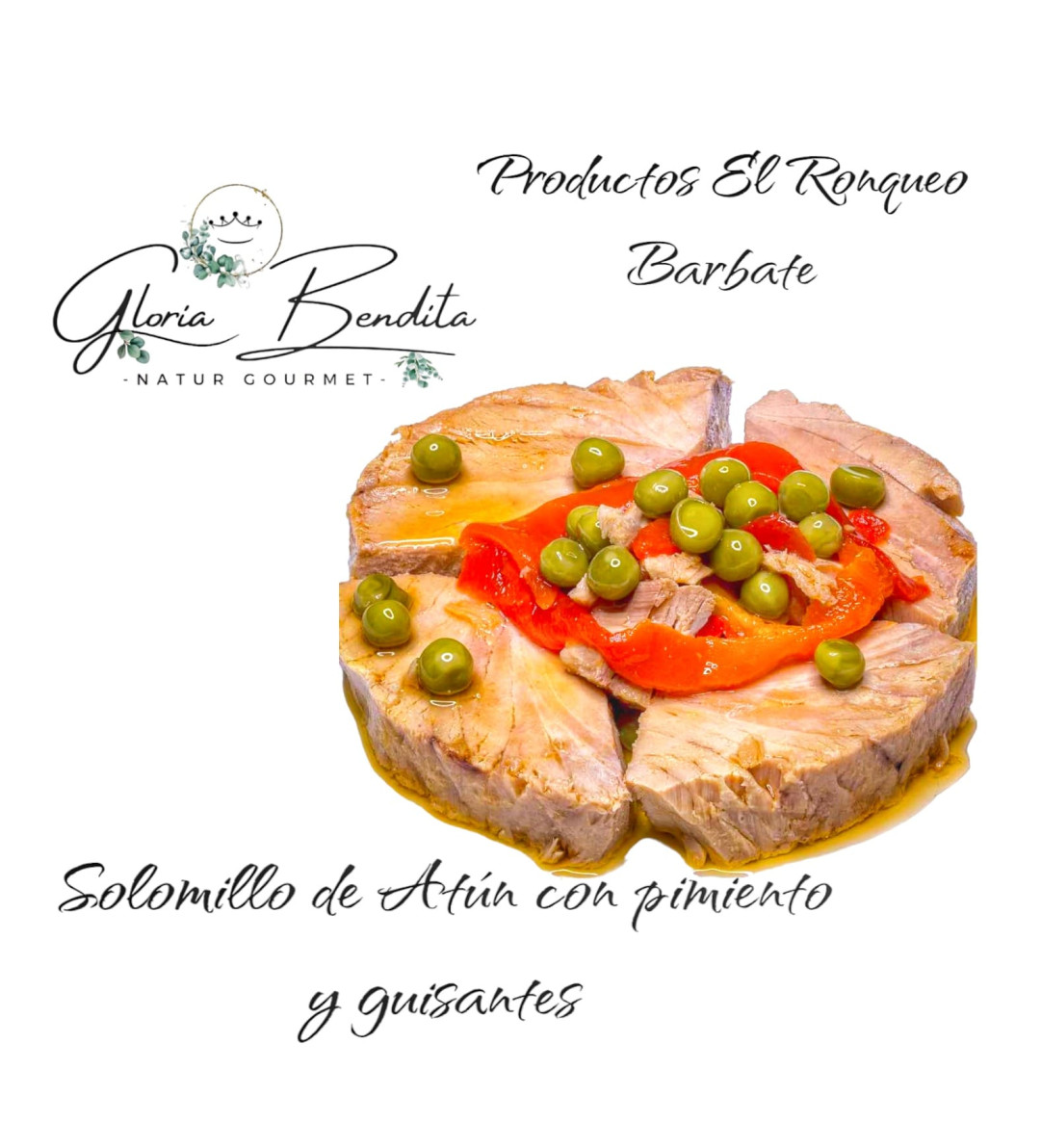 Solomillo de Atún con pimientos y guisantes, 280gr