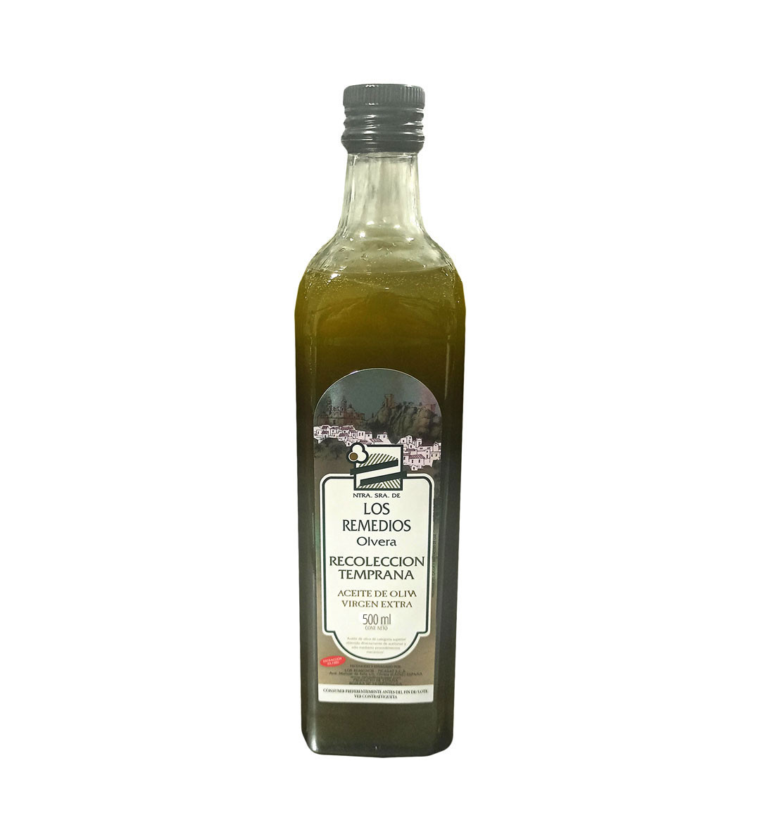 Aceite de oliva virgen extra, recolección temprana Los Remedios 500ml.