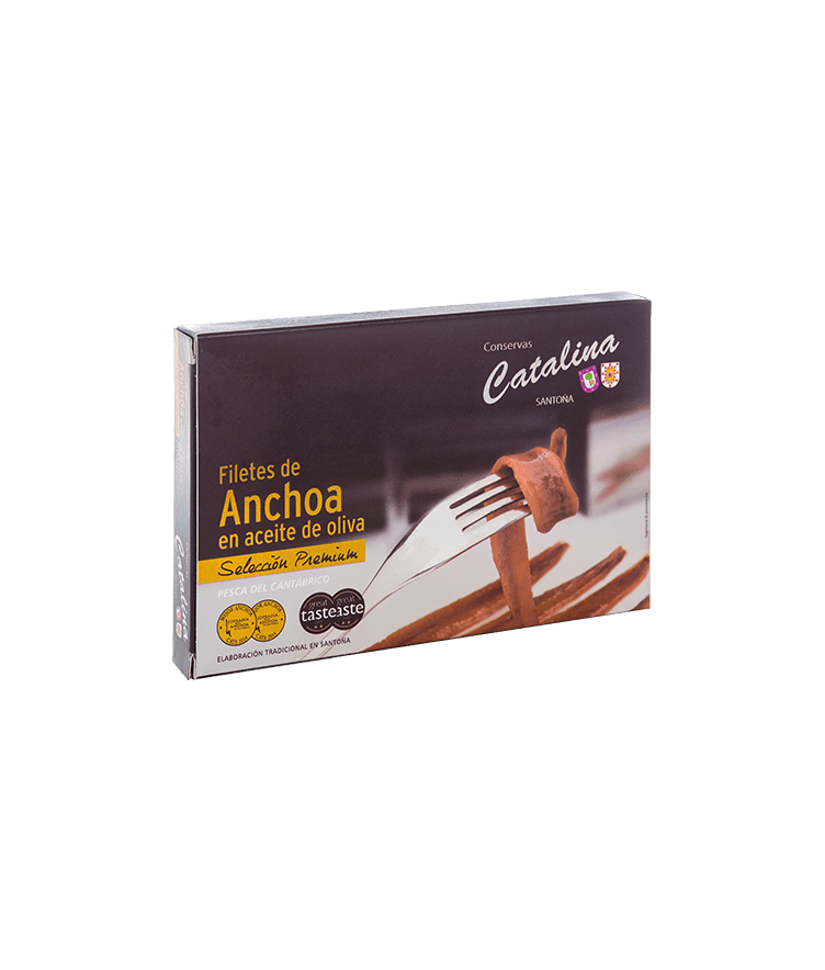 Filetes de Anchoa Artesanal en Aceite de Oliva, 110g, De Santoña